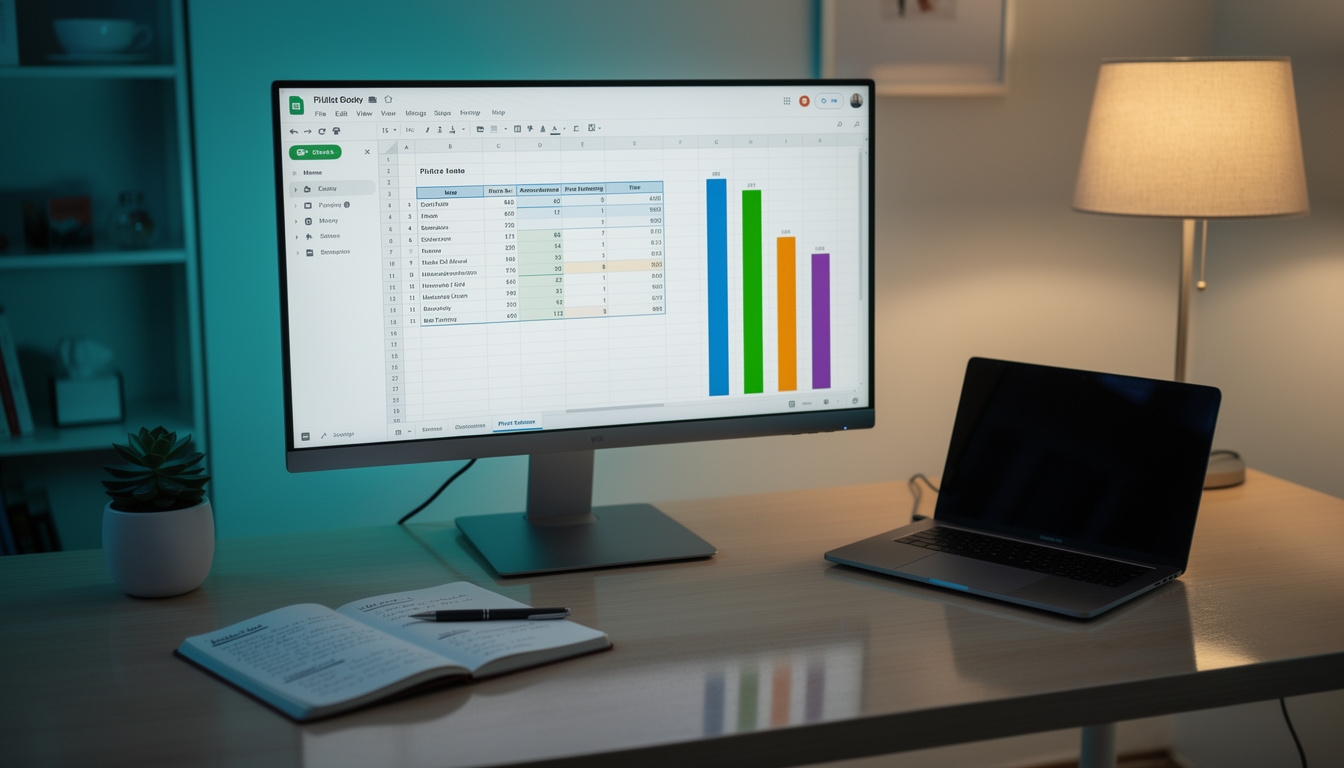 Tworzenie tabeli przestawnej w Google Sheets podczas sesji online
